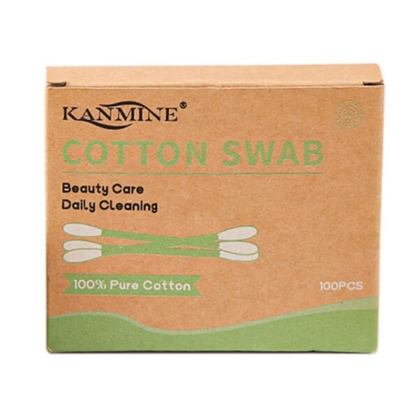 Bamboo Cotton Swabs 100/200 Count in Paper Box - Image 5