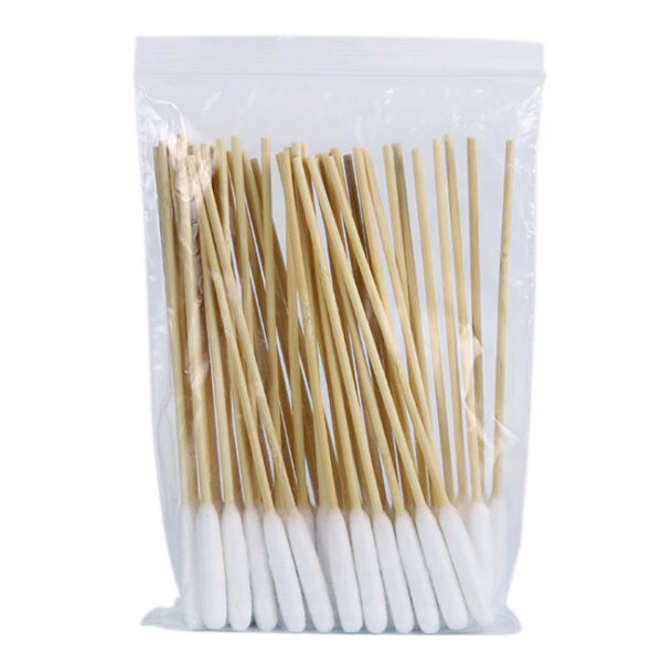 6 Inch Big Tip Bamboo Stick Cotton Swabs 50/100 Count - Image 8