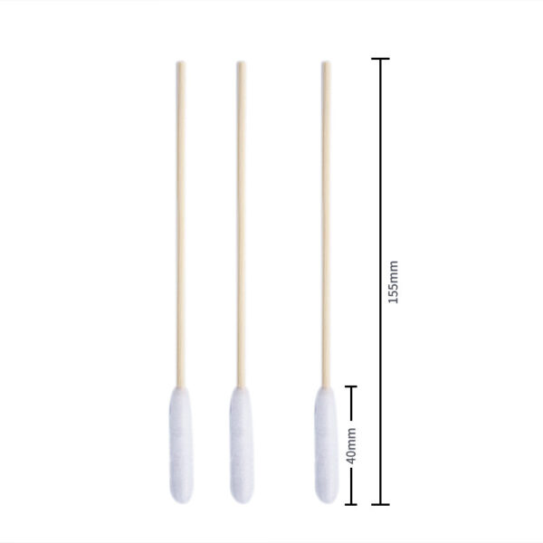 6 Inch Big Tip Bamboo Stick Cotton Swabs 50/100 Count - Image 7