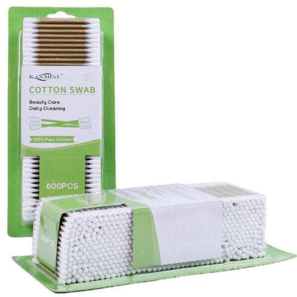 Paper Stick Cotton Swabs With Blister Card Packaging (500/600 Count)