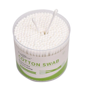 Plastic Stick Cotton Swabs In Plastic Canister (300 Count)