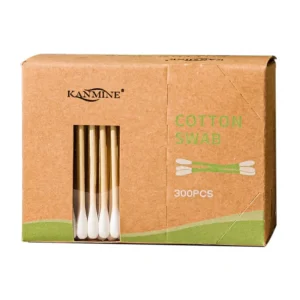Paper Box Bamboo Cotton Swabs (300 Count)