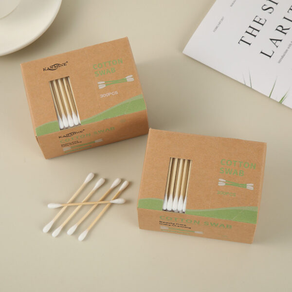 Paper Box Bamboo Cotton Swabs (300 Count) - Image 3
