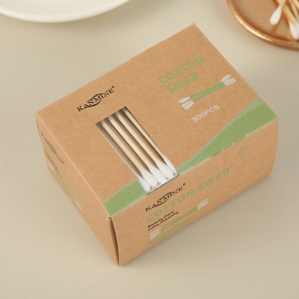 Paper Box Bamboo Cotton Swabs (300 Count) - Image 2
