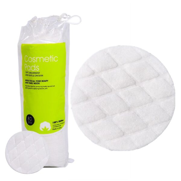 Rhombus Embossed Cosmetic Cotton Rounds