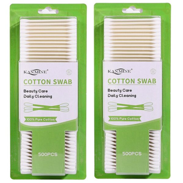 300/500/750 Count In Blister Card Packaging Paper Stick Cotton Swabs
