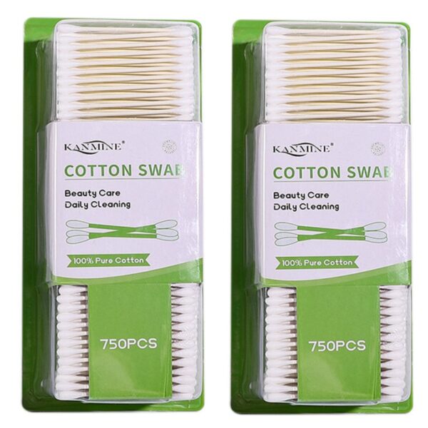 300/500/750 Count In Blister Card Packaging Paper Stick Cotton Swabs - Image 3
