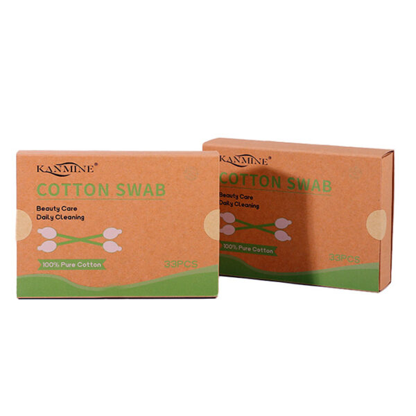 Safety Tip Bamboo Cotton Swabs 33 Count In Drawer Box - Image 5