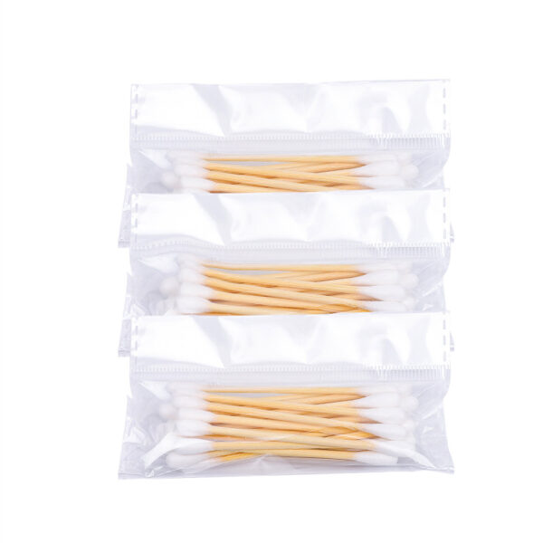 Bamboo Cotton Swabs In Small Packs Attached To Cardboard (20 Pcs/Pack, 20 Packs) - Image 4