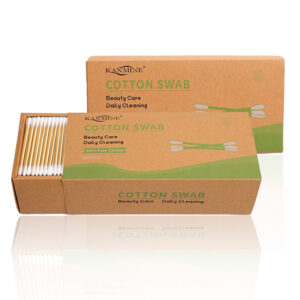 Bamboo Cotton Swabs 500 Count In Paper Drawer Box