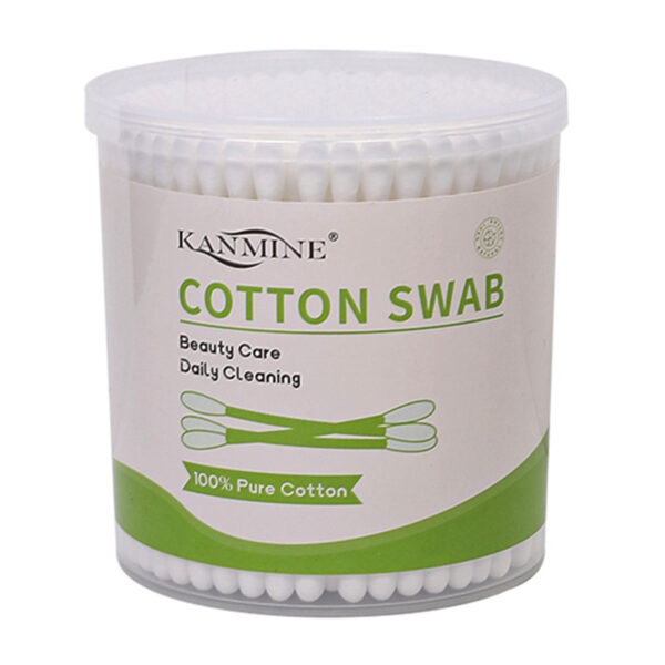 Plastic Stick Cotton Swabs In Plastic Canister (200 Count) - Image 4