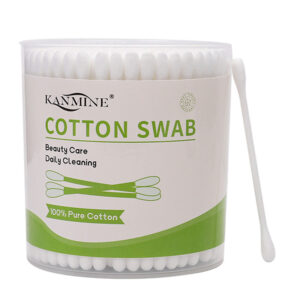 Plastic Stick Cotton Swabs In Plastic Canister (200 Count)
